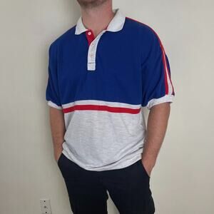 Retro Striped Polo Shirt